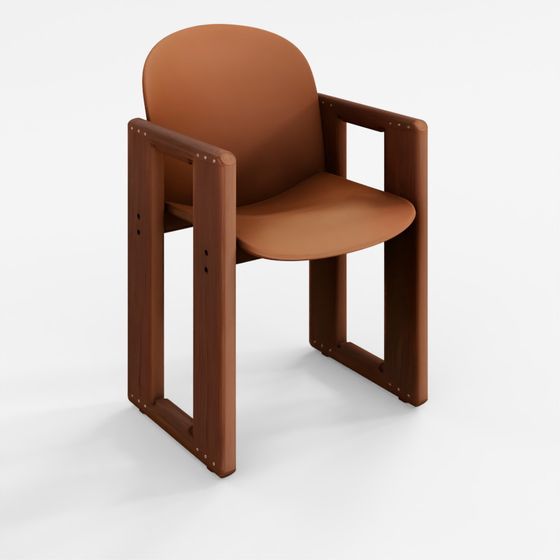 3D Model Dialogo Chair With Arm by Tobia Scarpa