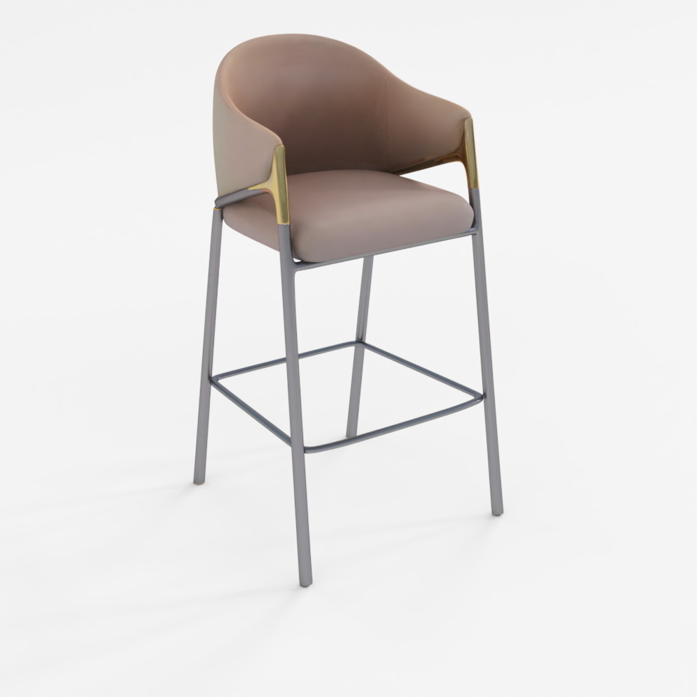 3D Model Euler Counter Bar Stool Set of 2