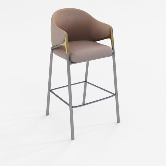 3D Model Euler Counter Bar Stool Set of 2