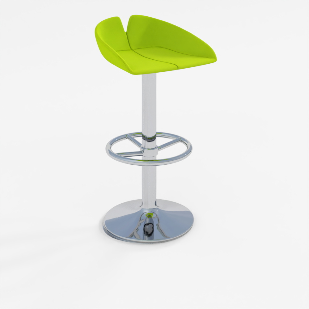 3D Model Fjord Green Revolving Circular Stool