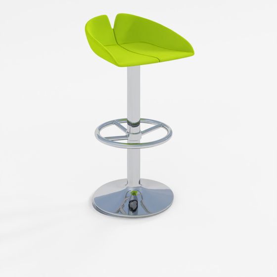 3D Model Fjord Green Revolving Circular Stool