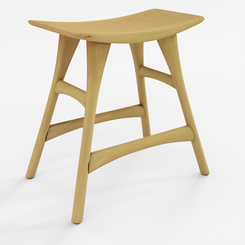 3D Ethnicraft Osso Stool Chair