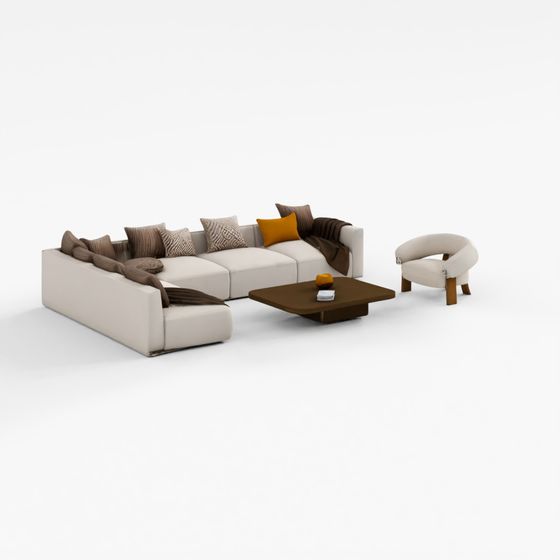 3D Interior Living Room Scene 11