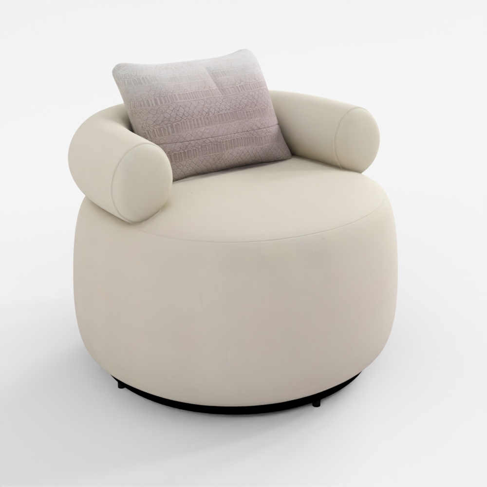 Huggy Swivel Armchair Sofa 3D