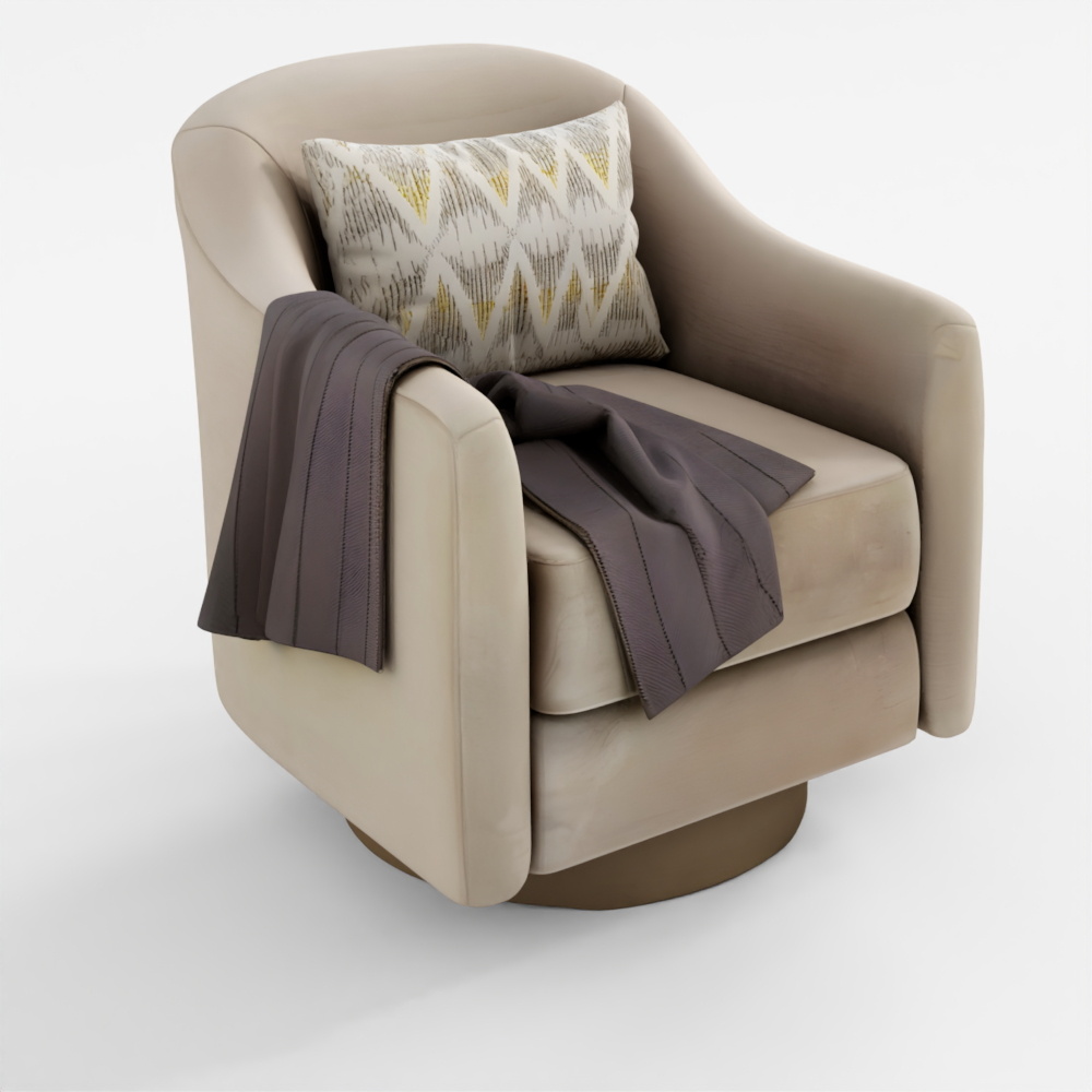 Coquette Swivel Chair 3D