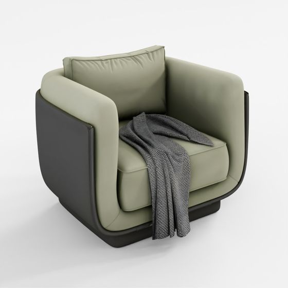 Ebisu Armchair Charlotte Biltgen 3D Model