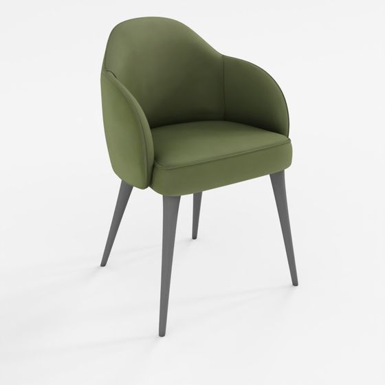 Giulia Velvet Dining Chair 3D Model