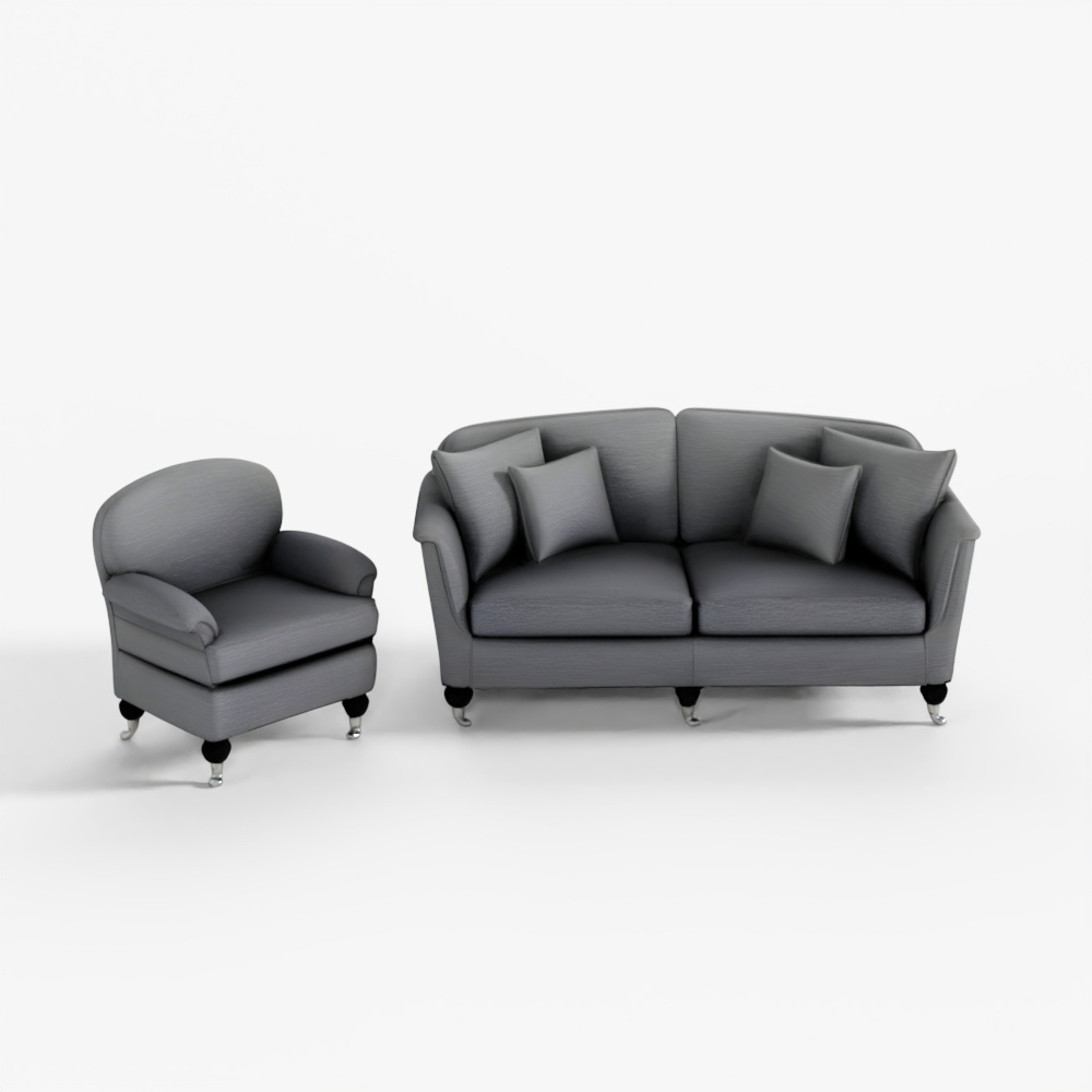 Interior 3D Duresta Collection Sofa and Armchair