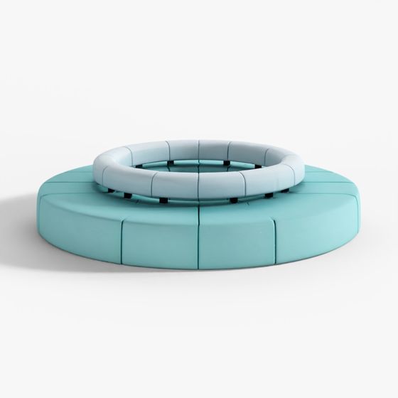 Modular Circular Sofa V4 3D Model