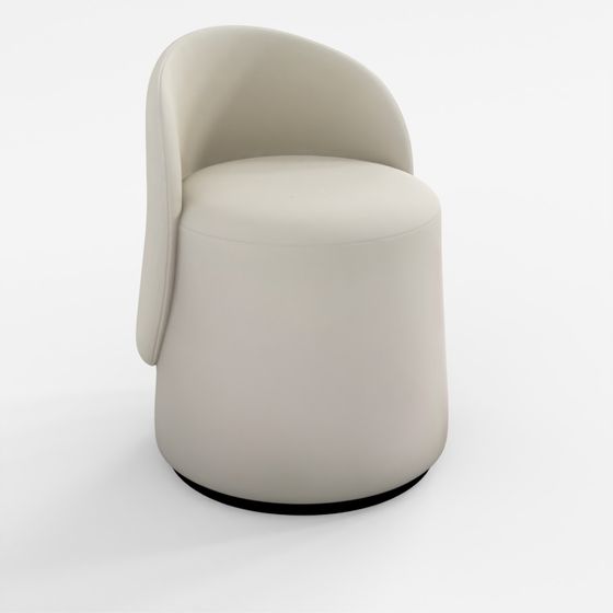 PBR Modern Accent Chair Upholstered High Poly 3D Model