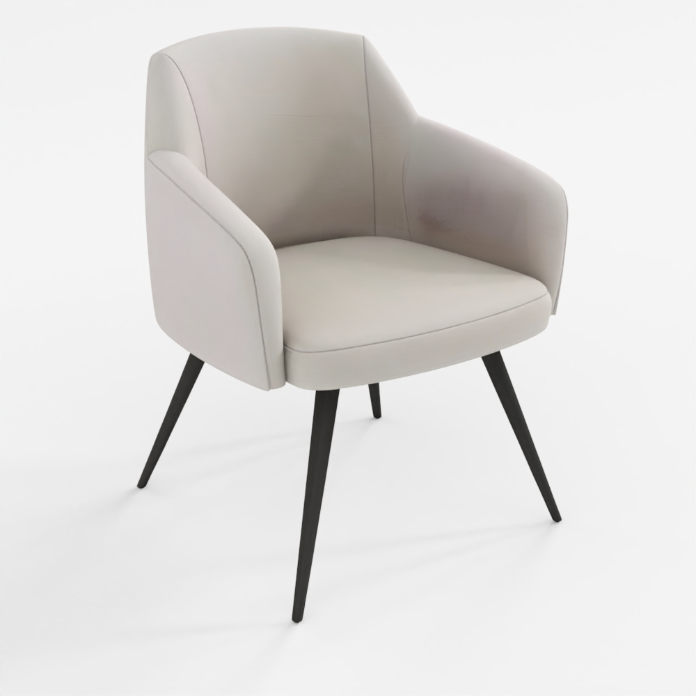 Hanner Upholstered Armchair 3D