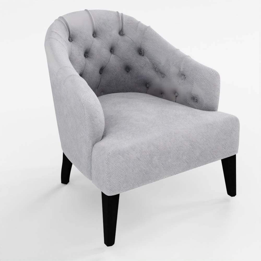 Olde World Style Curved Armchair