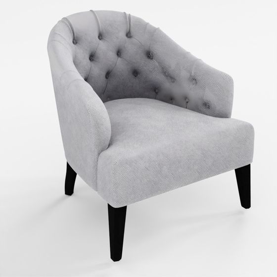 Olde World Style Curved Armchair