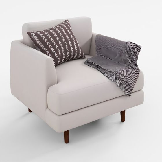 Aric Single Seat Sofa 3D Model