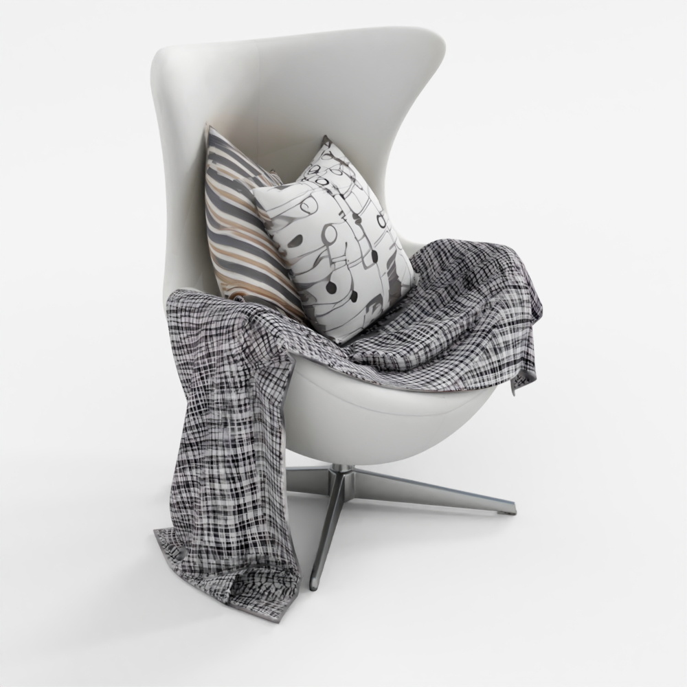 Arne Jacobsen Egg Chair 3D Model