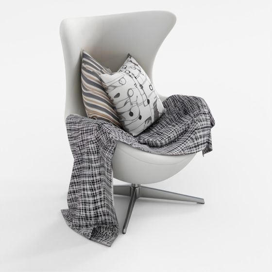 Arne Jacobsen Egg Chair 3D Model