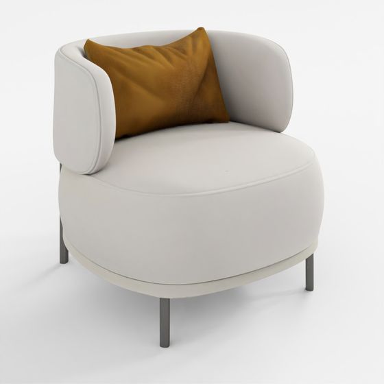 Akiko Armchair 3D