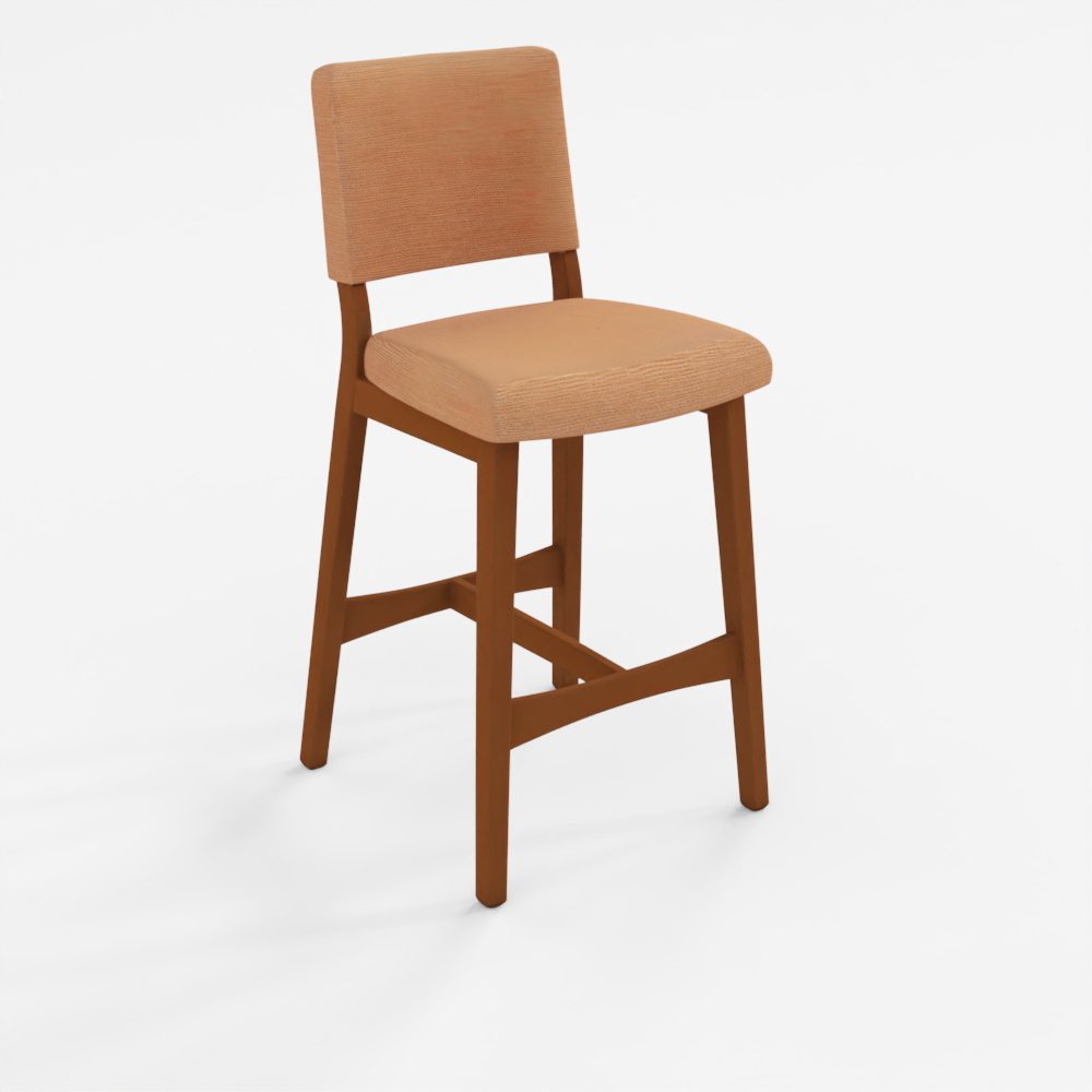 3D Model Nosh Rosehip Orange Counter Stool