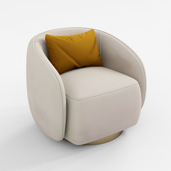 3D Swivel Armchair Brice