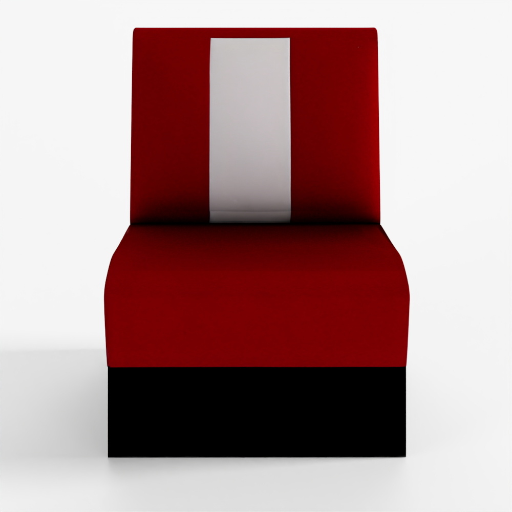 3D Single Seat Diner Booth Banquette