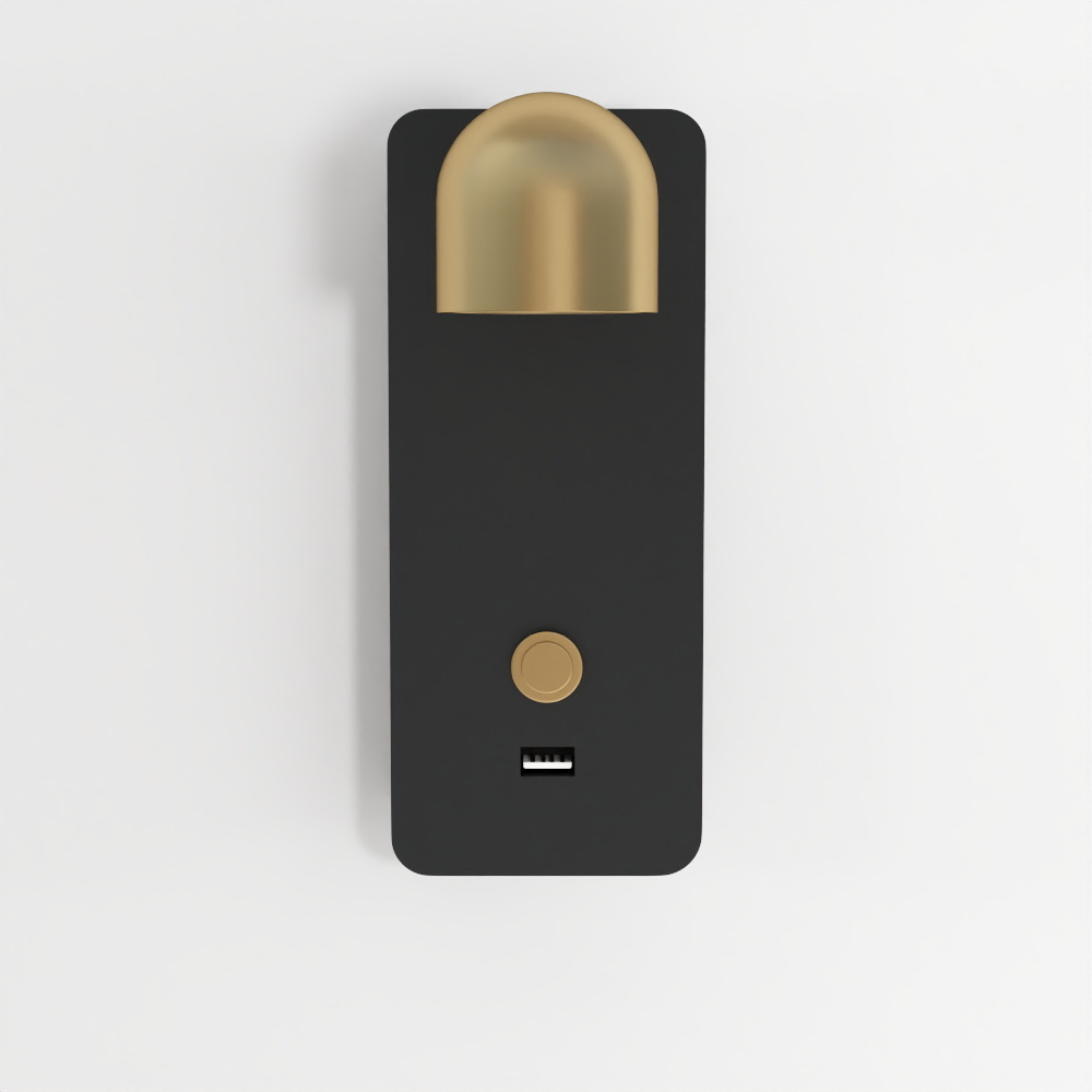 Zambelis 23038 Sconce LED Light 2.5W 3000K Metal-Aluminium Black-Brass