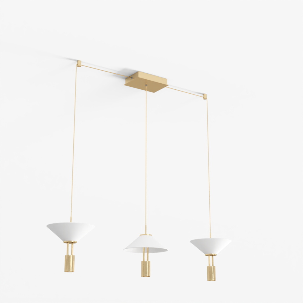 Zambelis 23203 Line LED Light 28W 3000K Aluminium Gold