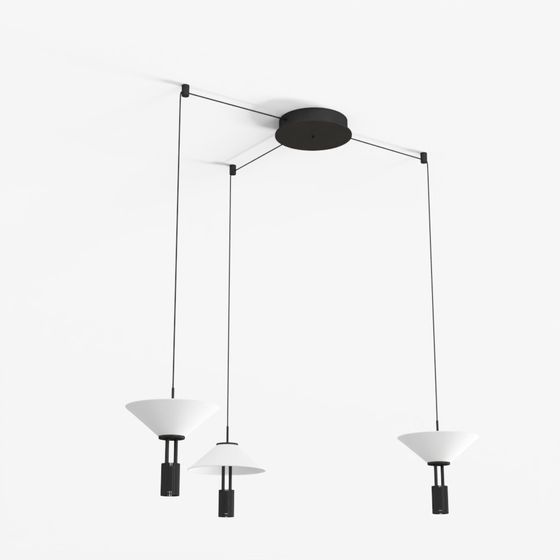 Zambelis 23200 Pendant LED Light 28W 3000K Aluminium Black