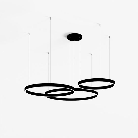 โคมไฟแอลอีดีแขวนแซมเบลิส 25375 ทิศบน-ล่าง 174W 3000K อะลูมิเนียมสีดำ - อะคริลิค