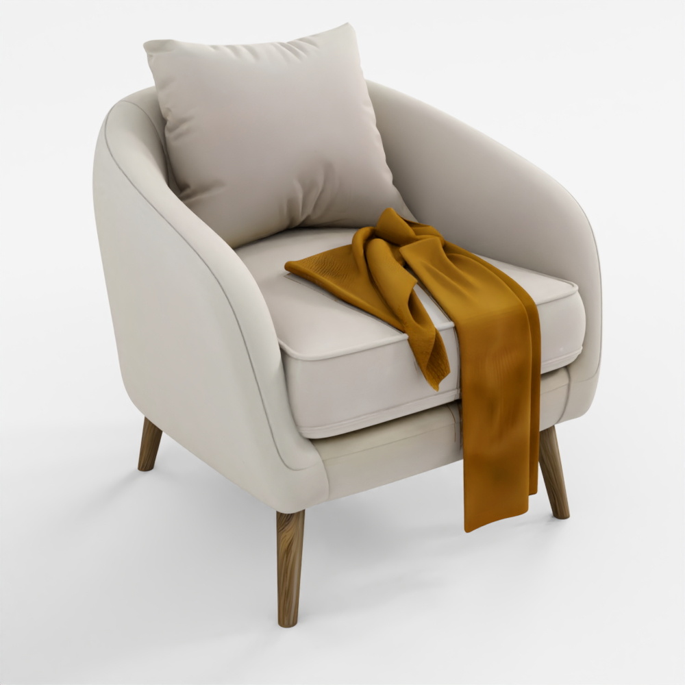 Modern Chair Stella 3D Model