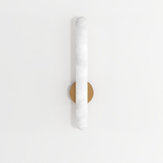 Zambelis 2547 Wandleuchte LED 15W 3000K TRIAC Alabaster - Messing