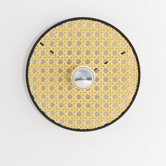 Zambelis 22175 Wall Light Bush-Black 1xE27