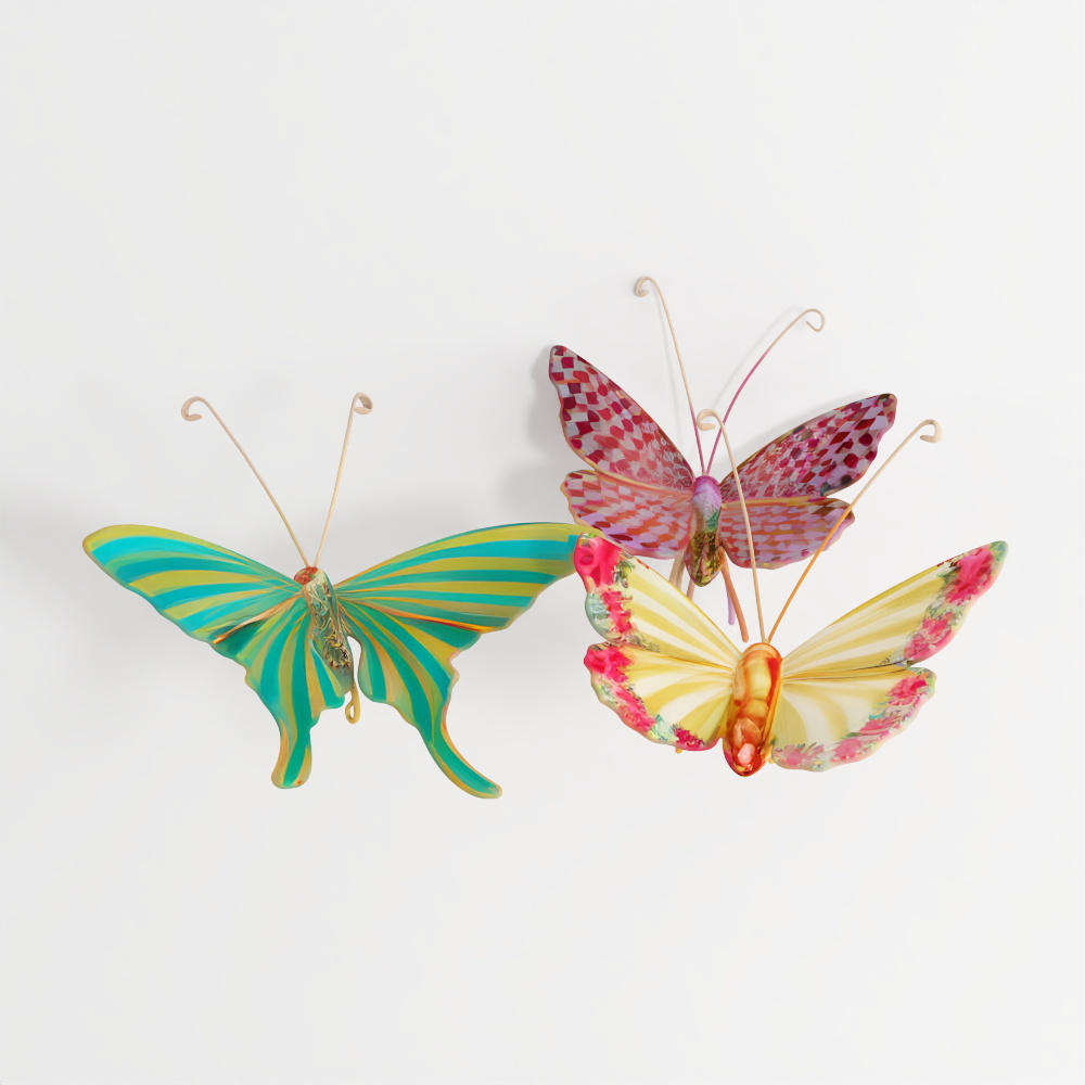 マッケンジーチャイルズ バタフライトリオ 壁飾り