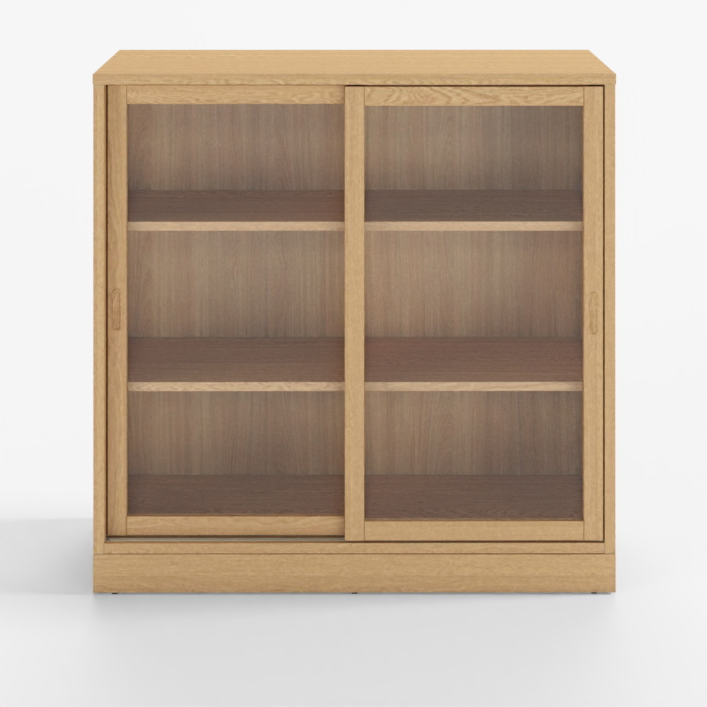 TONSTAD Sliding Door Cabinet - Oak Finish (20489278)