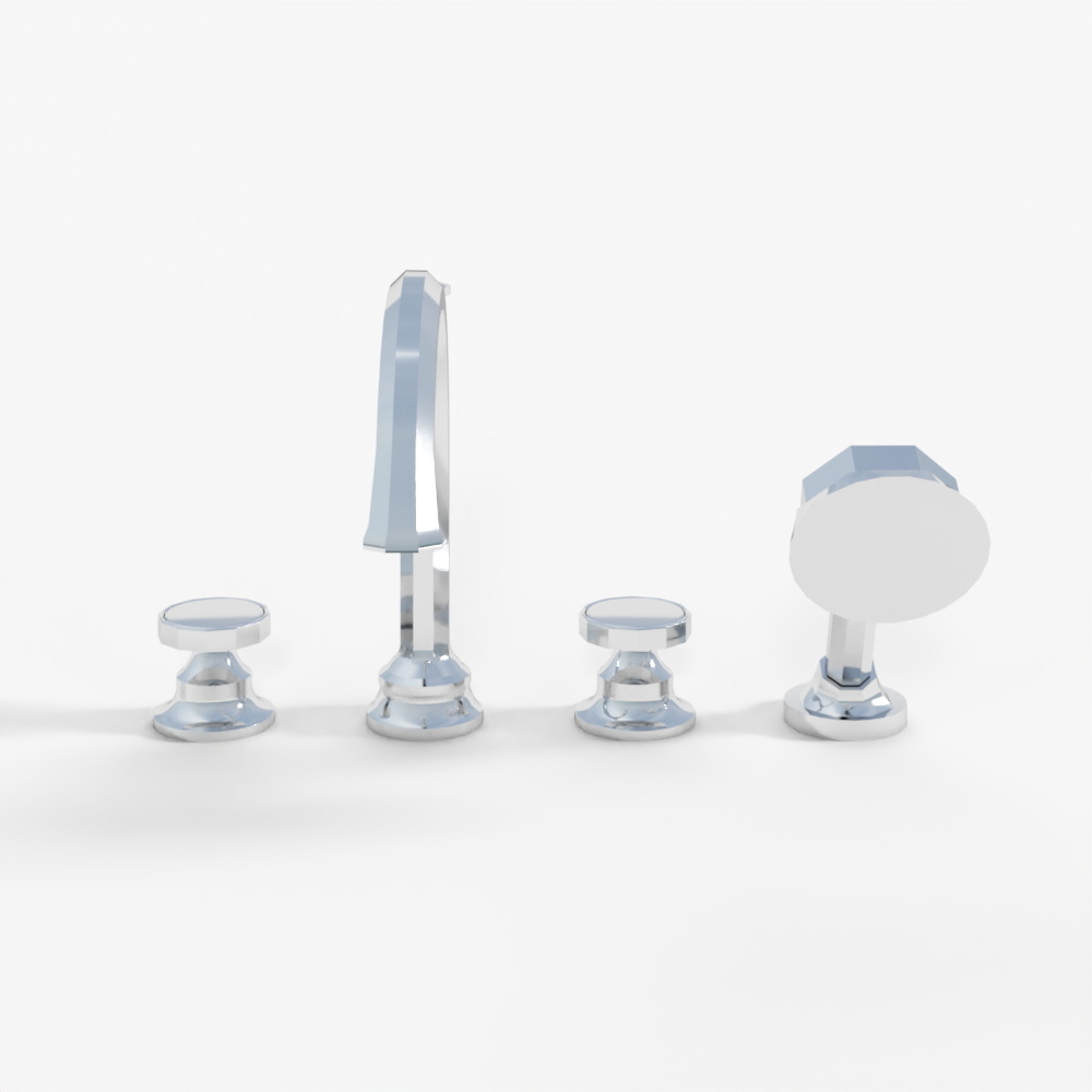 BRIZO BEAUCLERE™ Roman Tub Faucet With Handshower - Less Handles - T67465-LHP