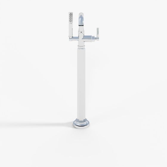 BRIZO Invari® Single-Handle Floor-Mounted Tub Filler - Less Handle - T70176-PCLHP