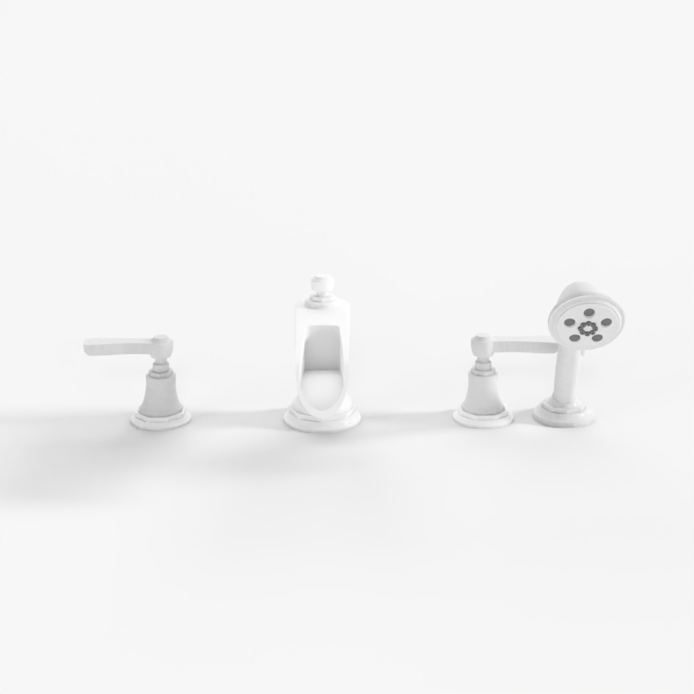 BRIZO ROOK® Roman Tub Trim with Hand Shower - Less Handles - T67461-PCLHP