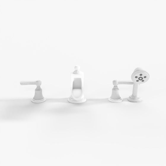 BRIZO ROOK® Roman Tub Trim with Hand Shower - Less Handles - T67461-PCLHP