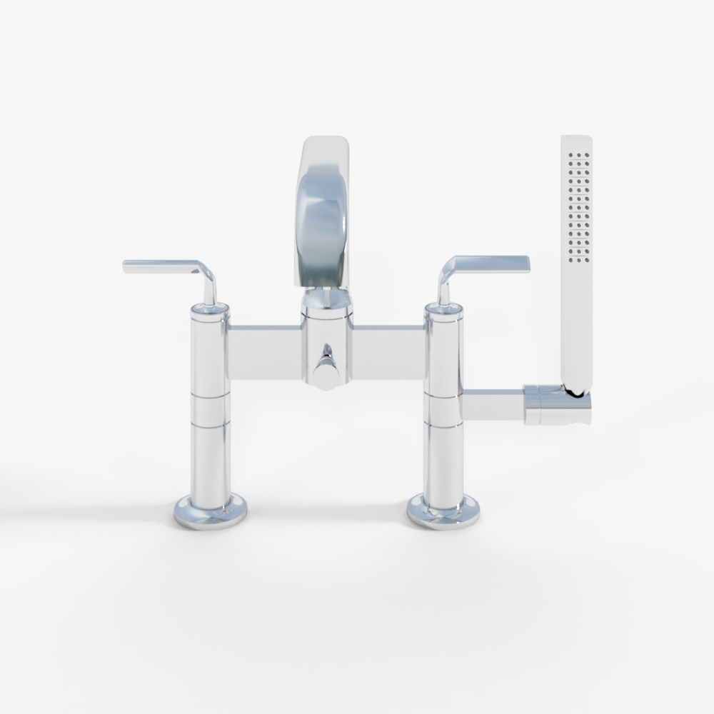 BRIZO ALLARIA™ Two-Handle Tub Filler Trim Kit with Twist Lever Handles - Deck Mount - T70367-PC