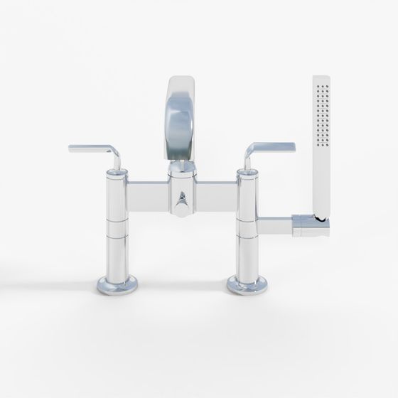 BRIZO ALLARIA™ Two-Handle Tub Filler Trim Kit with Twist Lever Handles - Deck Mount - T70367-PC