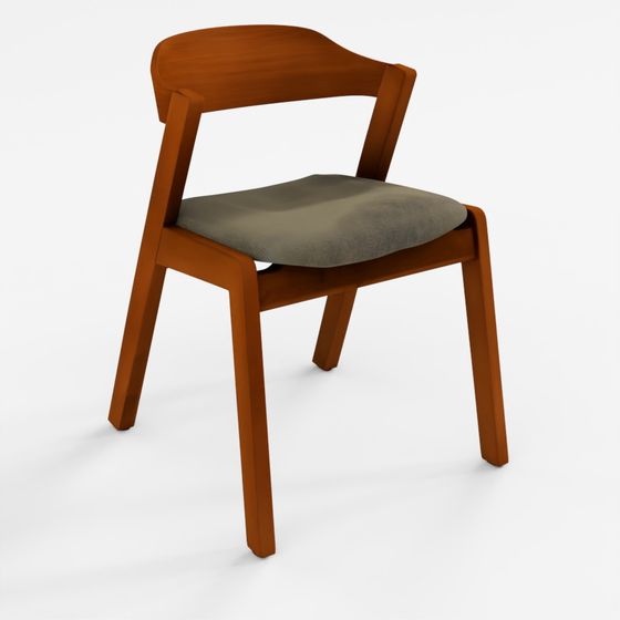 ARTICLE Meja Dining Chair - Walnut and Algonquin Green