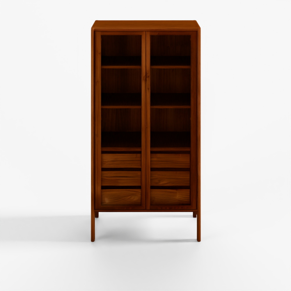 Vitrine en verre Mysen 35,5" - Noyer ARTICLE