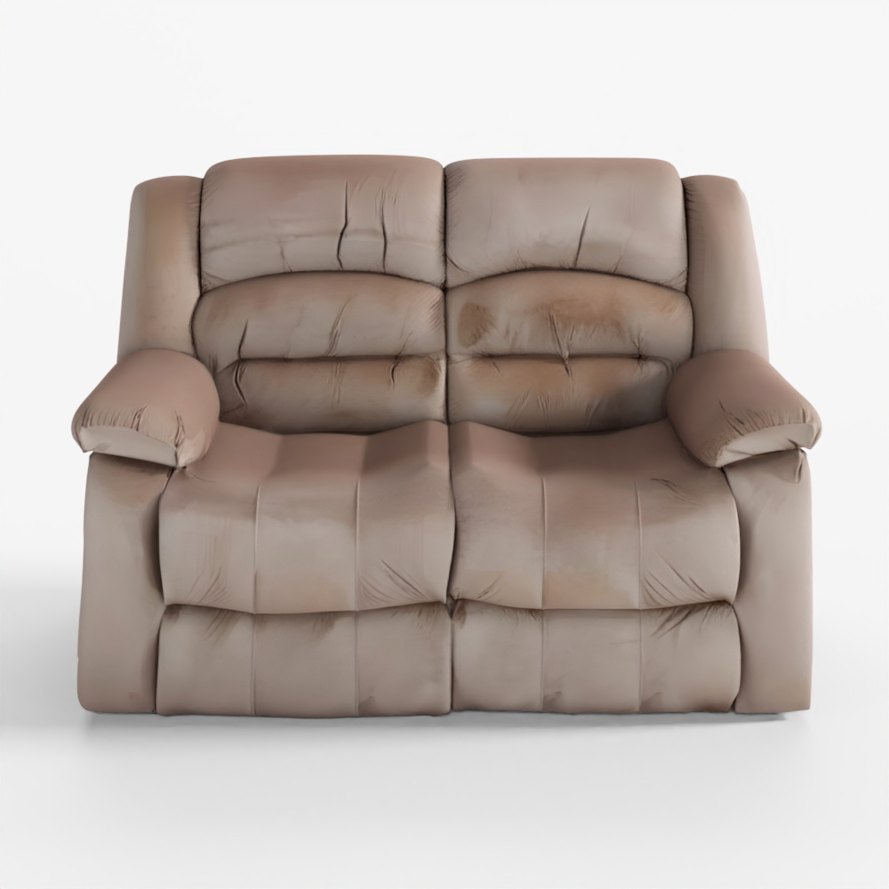 HomeTown Bradford Fabric Two-Seater Recliner Beige