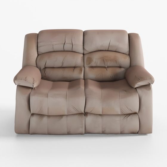 HomeTown Bradford Fabric Two-Seater Recliner Beige