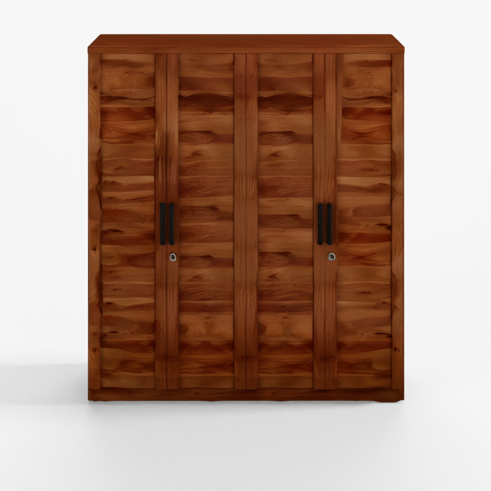 HomeTown Antwerp Four-Door Wardrobe Sheesham