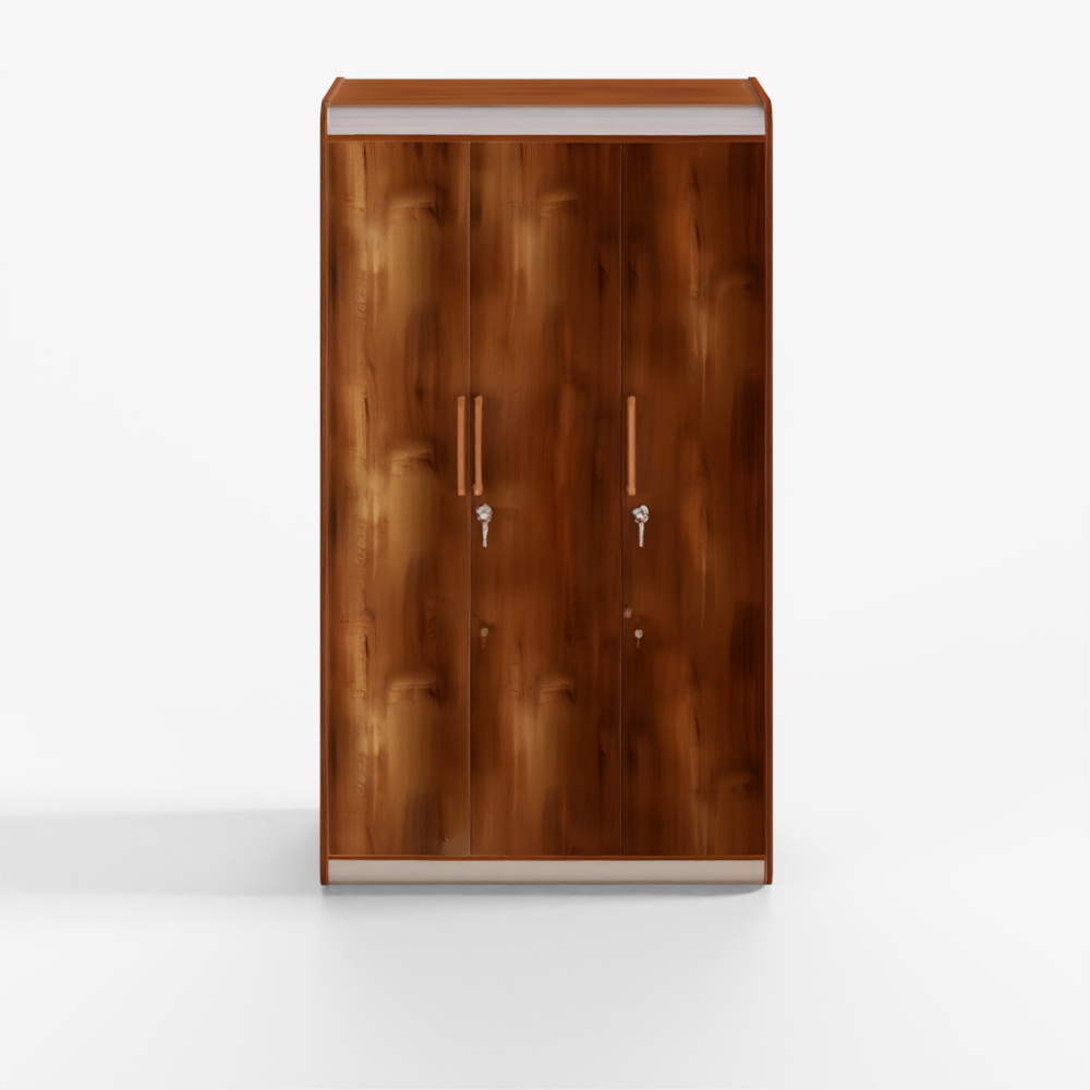 HomeTown Canterbury Engineered Wood Three Door Wardrobe Fortune Walnut