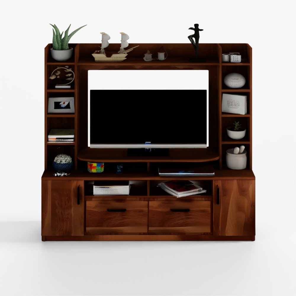 HomeTown Antwerp Full Height TV Unit Sheesham