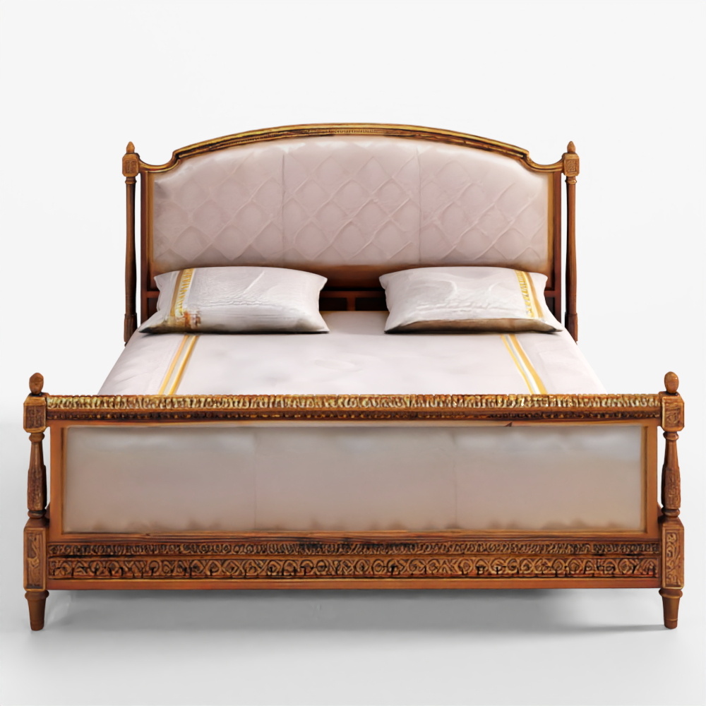 Venezia King Size Bed Rose Gold