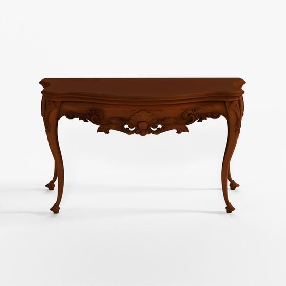 3D Model Classic Wood Console