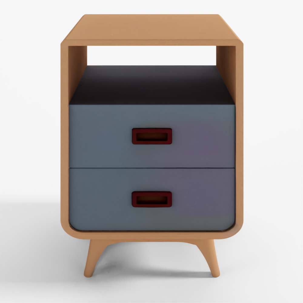 Modern Scandinavian Side Table 2T Morris 3D