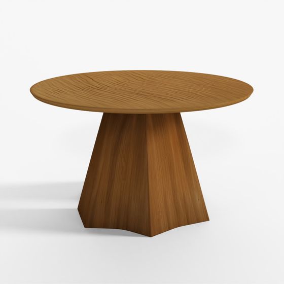 Lenore Wood Round Dining Table 3D Model